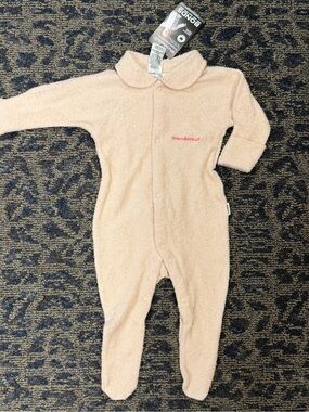 Bonds Wondersuit Terry Footed Long Sleeve Baby Coverall Light Pink 3-6 Months